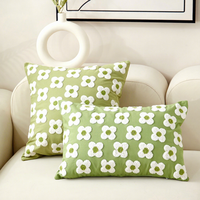 Housses de coussin carrées en peluche de style nordique, très vendues, pour la maison et l'hôtel, anti-plis, lavables