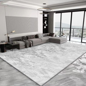 Tapis rectangulaire uni Iwatani en polyester résistant aux taches pour usage domestique - Product Image 2