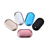 Portable rechargeable 5200 mah usb chauffe-mains et charge chauffe banque de puissance 5000mah 5200 mah téléphone portable chargeant le trésor