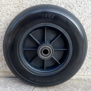 Rueda giratoria de espuma PU de 8 "y <span class=keywords><strong>10</strong></span>" para Andador de silla de ruedas, carrito de compras, rueda libre plana de <span class=keywords><strong>10</strong></span> pulgadas y neumático para orinal de ancianos - Product Image 2