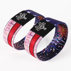 سوار معصم من الورد الرومانسي ممتد من البوليستر المخصص سوار معصم مرن رخيص - Product Image 4