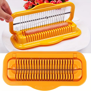 1pc Banana Slicer Stainless Steel Multifunctional Hot Dog Slicer Sausage <b>Cutter</b> <b>Vegetable</b> Strawberry Slice Kitchen Tools - Product Image 1