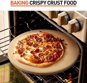 Accesorios para Hacer <span class=keywords><strong>Pizza</strong></span>, Herramientas para Estufa de Leña, Acero para Horno, Placa Refractaria de Piedra de 16x16 Pulgadas, Diseño de Media Luna de 15 Pulgadas, Tamaño <span class=keywords><strong>XXL</strong></span> - Product Image 3