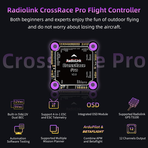 Contrôleur de vol CrossRace Pro de sortie 12CH Module <span class=keywords><strong>OSB</strong></span> intégré compatible APM Betaflight pour UAV Drone Multicopter à voilure fixe - Product Image 5