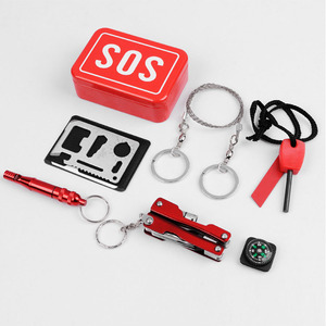Caja <span class=keywords><strong>de</strong></span> Supervivencia <span class=keywords><strong>de</strong></span> Emergencia para Viajes y Campamentos al Aire Libre, Kit <span class=keywords><strong>de</strong></span> <span class=keywords><strong>Primeros</strong></span> <span class=keywords><strong>Auxilios</strong></span> Multifuncional para Supervivencia en la Naturaleza, Herramientas SOS <span class=keywords><strong>de</strong></span> Acero Inoxidable - Product Image 1