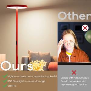 Hot bán tuya Thiết kế LED góc sàn đèn nhôm hiện đại ánh sáng với Dimmable sáng bóng flicker-miễn phí chiếu sáng dài Cam ra - Product Image 2