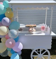Carro de madera para aperitivos, ruedas, carro de mano, estante de flores de campo, almacenamiento, postres, boda, fiesta, Festival, celebración, decoración de fiesta