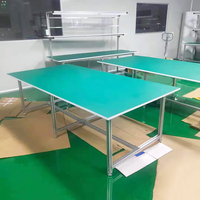 Profilé en aluminium économique pour mobilier optique, table de travail en aluminium pour fabricant