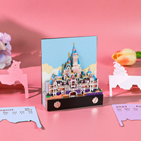 Bloc-notes personnalisé Château de conte de fées, calendrier hebdomadaire, décoration de bureau, papeterie, bloc-notes en papier, cadeau d'anniversaire de luxe pour petite amie