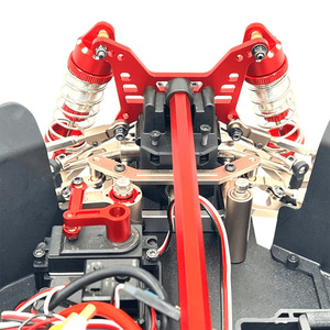 MJX <span class=keywords><strong>RC</strong></span> 1/7 7303 Hypergo 7304 원격 제어 자동차 액세서리 금속 업그레이드 전면 후면 충격 흡수 장치 브래킷 프레임 액세서리 - Product Image 2