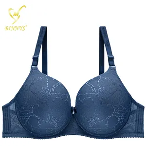 Set Bra dan Celana Dalam BINNYS, Lingerie Seksi Mulus untuk Wanita dan Wanita 2022 Push Up Bra Payudara Besar Ukuran Plus dengan Extender