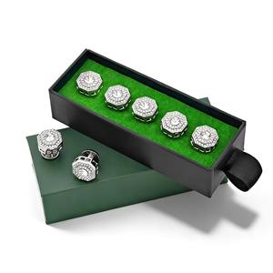 Botón de metal KUNSHUO para ropa Baju Melayu, botón de cristal para camisa, logotipo de marca personalizado, botón malayo para ropa Baju Melayu - Product Image 4