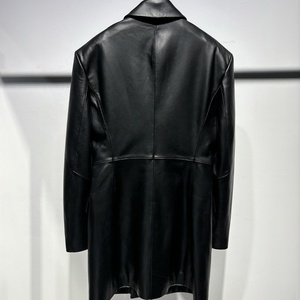 2024 primavera e autunno ufficio <span class=keywords><strong>donna</strong></span> giacca giacca di <span class=keywords><strong>pelle</strong></span> nera giacca di <span class=keywords><strong>pelle</strong></span> per le donne vera <span class=keywords><strong>pelle</strong></span> di montone - Product Image 2