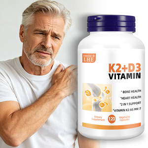 Vitamina K2 D3 de Alta Calidad Shecome, Apoya la Salud Ósea, Natural, Sin Gluten, 120 Cápsulas de Vitamina K2 D3 para Adultos - Product Image 1