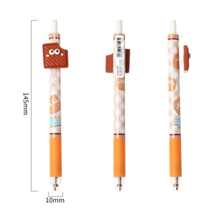Penna Gel Umei a Forma di Biscotto Cartoon, Punta 0.5mm per Scuola e Ufficio, con Accessorio Kawaii Simulato Snack - Product Image 3