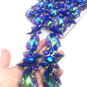 Nuevo Estilo de Adorno de Diamantes de Imitación Termoadhesivos Morado Azul AB para el Carnaval de <span class=keywords><strong>Granada</strong></span> 2025 para Prendas, Zapatos y Bolsos - Product Image 6