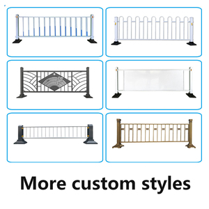 W52 Nhôm hàng rào vỉa hè chuyển hướng thành phố guardrails và giao thông cô lập các rào cản cho trung tâm đường ngăn - Product Image 4