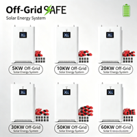 Convertisseur hybride triphasé 5 kVA 6 kW 8 kW 10 kW pour maison connectée au réseau, système solaire complet 30 kW avec batterie au lithium MPPT 10-Y SUPSRSAFE
