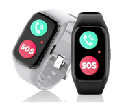 Pulsera Inteligente 4G LTE con Botón SOS Grande para Niños y Adultos Mayores, Llamadas Bidireccionales, Detección de Caídas, Rastreador GPS, Geolocalización