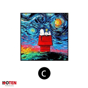 Dipinto a mano cartone animato coniglio pittura a olio <span class=keywords><strong>camera</strong></span> dei bambini pittura decorativa animale carino - Product Image 4