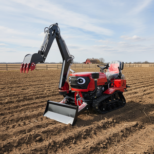 Mini-tracteur chargeur multifonctionnel 35 CV homologué EPA pour usage agricole et de jardin, avec fonctions de pelle, décompacteur et rotoculteur rapide - Product Image 4