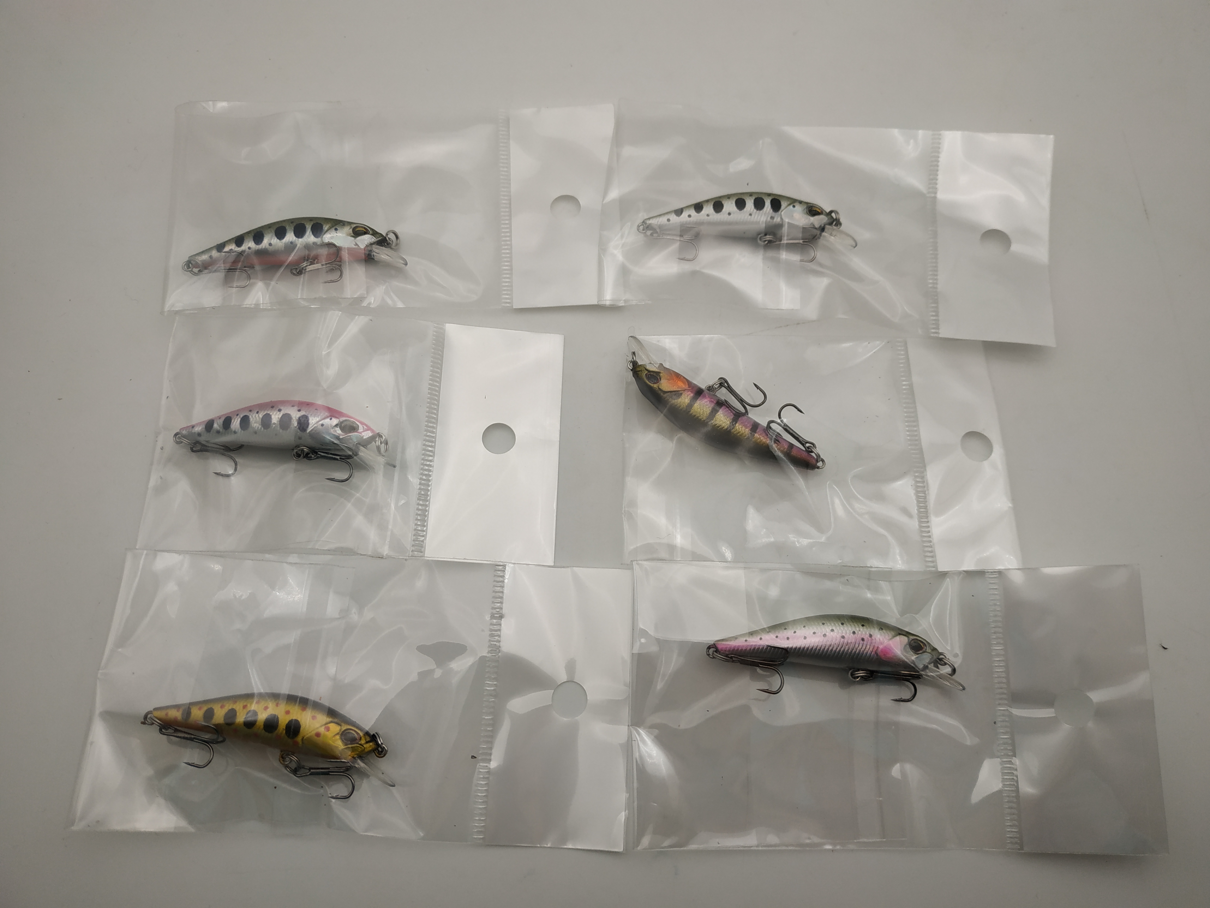 NEWMAJOR 50mm 4g Printed ABS Plastic Wobbler Minnow Lure for