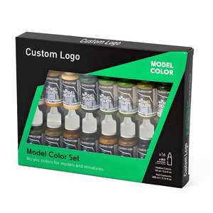 Ensemble de <span class=keywords><strong>peinture</strong></span> modèle à l'échelle en <span class=keywords><strong>plastique</strong></span> de qualité supérieure Kit de peintures acryliques <span class=keywords><strong>pour</strong></span> les modèles et miniatures World II - Product Image 5