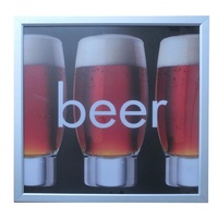 Boîte à lumière publicitaire murale personnalisée avec affichage de menu LED