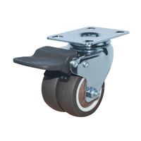 Roue pivotante légère en TPR, 1 pouce, 1,25 pouce, 1,5 pouce, 2 pouces, 2,5 pouces, 3 pouces, 25 mm, 32 mm, 40 mm, 50 mm, 63 mm, 75 mm