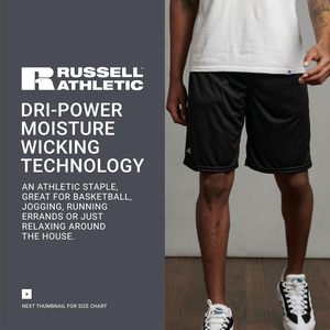 Pantalones Cortos Deportivos Dri Power Performance Personalizados de Russell Athletic para Hombre con Bolsillo, Ropa Deportiva Esencial para Entrenamiento y Gimnasio TS7X2M0 B084RN7ZFF - Product Image 5