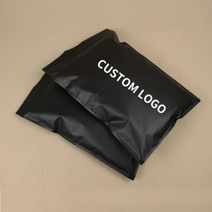 Sac à fermeture éclair noir mat en PE/<span class=keywords><strong>PP</strong></span>/CPE, marque XYF, imprimé en héliogravure, emballage personnalisé durable et résistant à l'humidité pour portefeuilles, vêtements, chapeaux et casquettes - Product Image 2