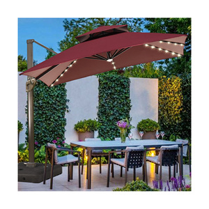 Diseño comercial personalizado restaurante <span class=keywords><strong>sombrilla</strong></span> de aluminio manivela poste <span class=keywords><strong>lateral</strong></span> Resort Hotel jardín sol patio playa <span class=keywords><strong>sombrilla</strong></span> al aire libre - Product Image 6