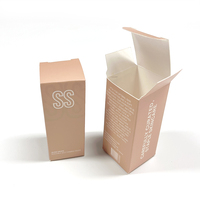 Boîtes cosmétiques de luxe personnalisées en carton recyclable pour fards à paupières avec revêtement UV, style dossier, marque OEM