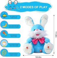 Ensemble de jouets en peluche personnalisables numériquement avec module sonore enregistrable, lapin en peluche avec enregistreur vocal et haut-parleur de 21 mm