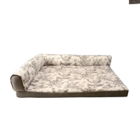 Lit pour chien et chat en tissu chinois traditionnel, résistant à la saleté, trois tailles, fond antidérapant, tissu en peluche, maison pour animaux de petite taille