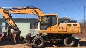 Pelle sur pneus Hyundai 210W-5 à haut rendement Original Japon Multifonctionnel Bon état Utilisé Hyundai 60w 120w 210w 150 Vente - Product Image 2