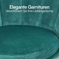 Fauteuils de salon modernes et luxueux en mousse haute densité, doux et mignons, en forme de coquille, pour salle à manger et salon