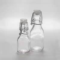 Botol Kaca Anggur Minuman Bening, dengan Tutup Atas Ayun 200Ml 250Ml 330Ml 500Ml 750Ml