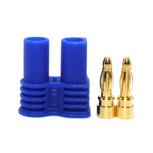 Ec2 נקבה/זכר מחבר תקע 2 מ "מ קליע מחבר בננה מצופה זהב לנדן כחול לחרוט לסוללת רכב <span class=keywords><strong>rc</strong></span> סוללה - Product Image 2