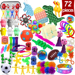 Jouet anti-stress pour enfants, ensemble de jouets de décompression, sac de jouets sensoriels, boîte mystère, calendrier de l'avent Popper Fidget, pack surprise Fidget - Product Image 3
