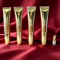 Huile à lèvres hydratante en tube souple avec applicateur métallique doré, soin des lèvres, baume à lèvres, beurre à lèvres, huile repulpante pour les lèvres, vente en gros