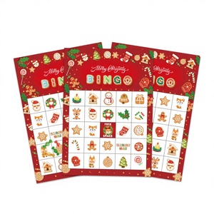 Cartes <span class=keywords><strong>de</strong></span> jeu <span class=keywords><strong>de</strong></span> <span class=keywords><strong>Bingo</strong></span> Noël et Halloween – Ensemble <span class=keywords><strong>de</strong></span> 33 pièces pour réunions familiales – Indispensable pour les fêtes – Stimule la vision, la motricité et la cognition - Product Image 1