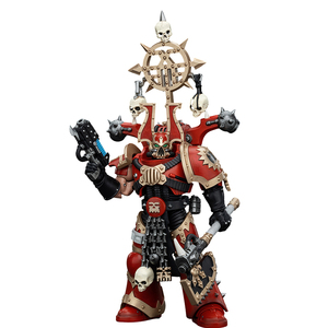 Figura de Acción Coleccionable JOYTOY Warhammer 40K World Eaters Khorne Berserkers con Icono de Khorne, Escala 1/18, Modelo Articulado - Product Image 1