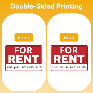 UV Resistant Waterproof Yard Sign <b>Custom</b> Design Double Sided with H-Stake for Outdoor Real Estate Rent Lease Lawn Signage - Product Image 2