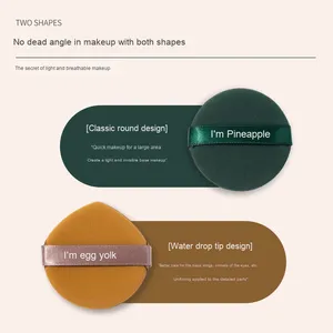 Ensemble de bouffées de <span class=keywords><strong>maquillage</strong></span> en forme de dessert mignon éponge cosmétique douce pour mélange de fond de teint emballage cadeau direct d'usine OEM <span class=keywords><strong>tarte</strong></span> au jaune d'oeuf - Product Image 2