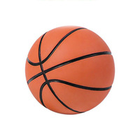 Ballon anti-stress personnalisé en PU, mini-ballon de basket en caoutchouc butyle, 6 pouces, souple à presser, 45g, vente directe fabricant