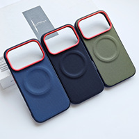 Pour iPhone 17 étui en tissu tissé étui de téléphone housse de téléphone portable pour iPhone 17 16 Pro Max 17 AirMetal lentille cadre coque de téléphone