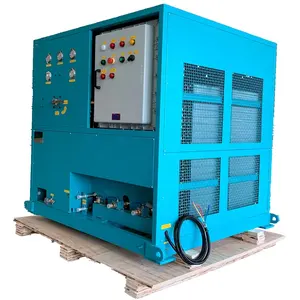 hydrocarbon refrigerant ISO tank gas recovery machine 25HP air conditioning recovery station R134 R32