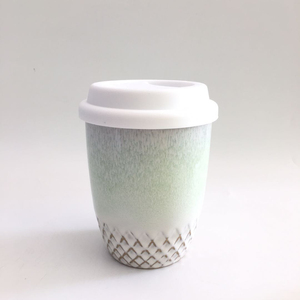 Заказной логотип оптом современный стиль деликатная Прочная Керамическая кружка для кофе с крышкой - Product Image 4