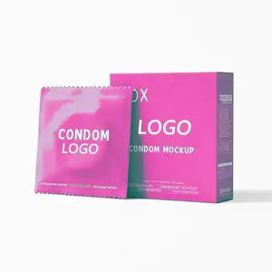 Ultra Gevoelige Gesmeerd Latex Condooms Mannelijke Enhancement Custom Condoom Logo Condooms Voor Mannen Bulk